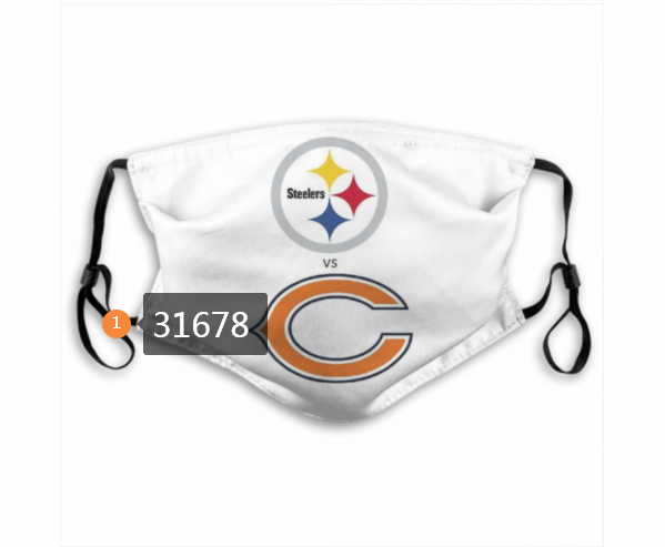 2020 NFL Pittsburgh Steelers 26041 Dust mask with filter